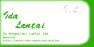 ida lantai business card